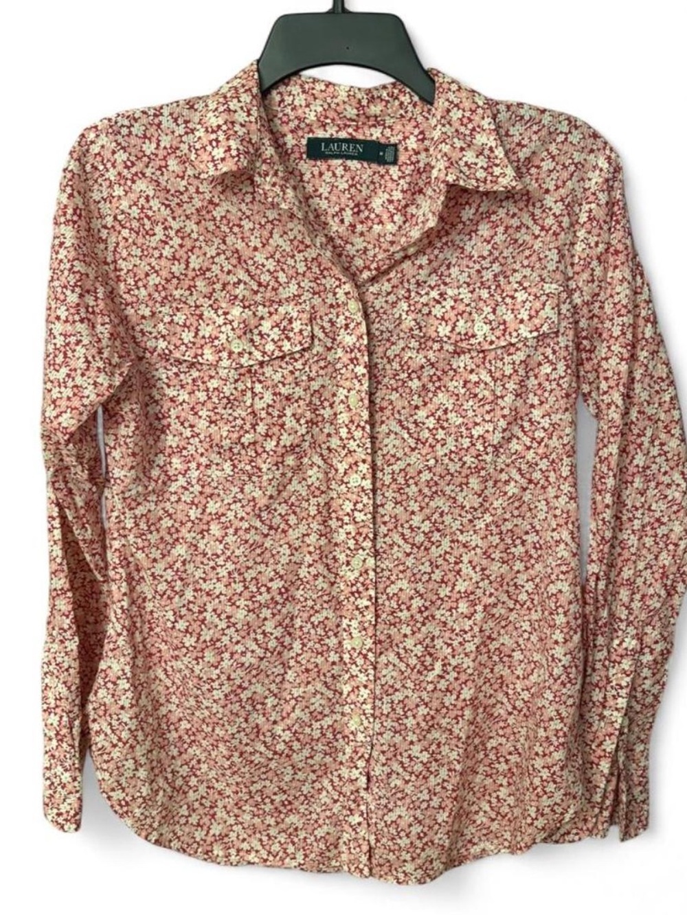 Ralph Lauren Pink Floral Blouse